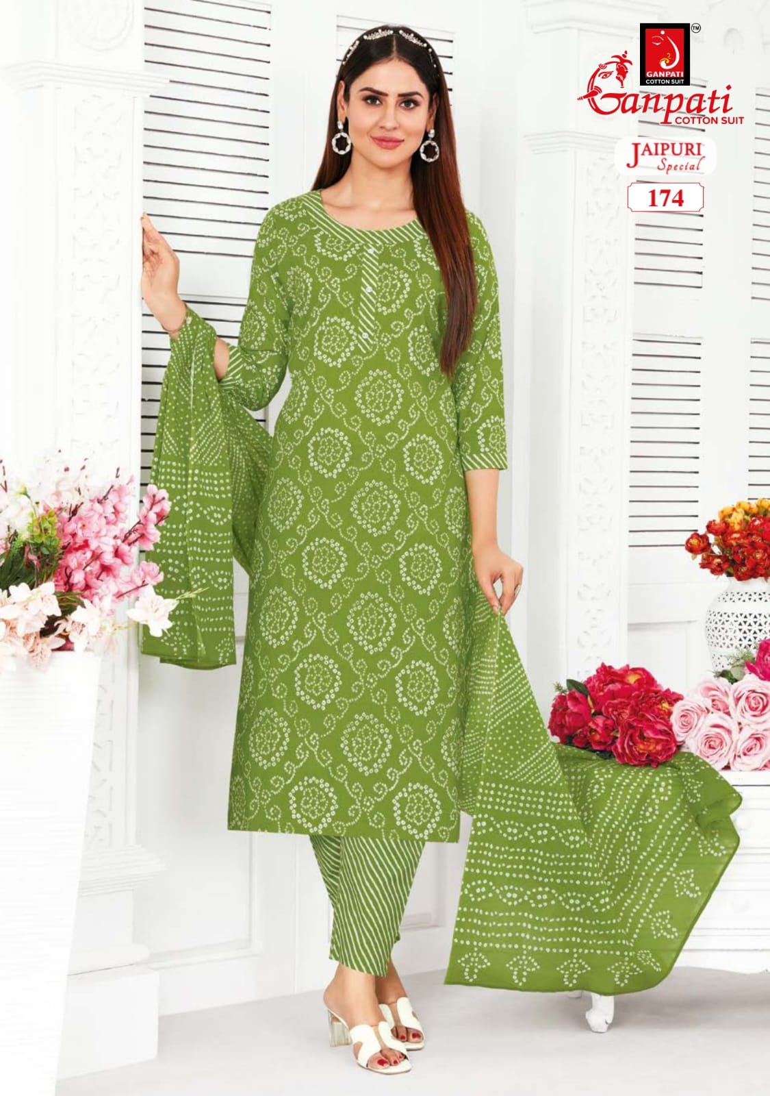 Jaipuri Special Vol 5 By Ganpati Cotton Dress Material
